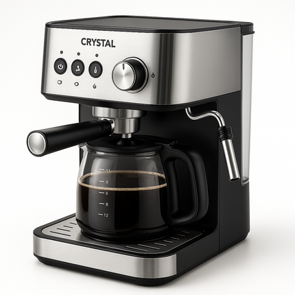 CRYSTAL Espresso Coffee Maker 1.5L