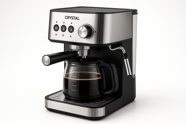 CRYSTAL Espresso Coffee Maker 1.5L
