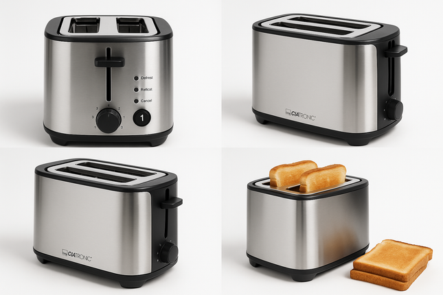 Clatronic Toaster 7A3690 - German Engineering Breakfast