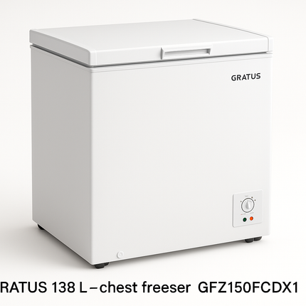 GRATUS CHEST FREEZER 138L GFZ150FCDX1