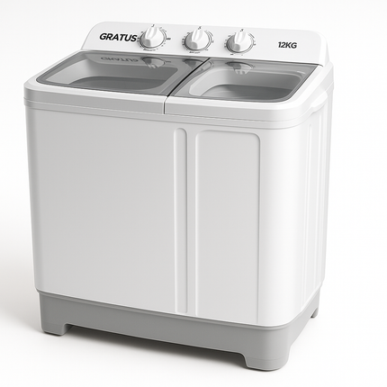 GRATUS WASHING MACHINE TWINTUB 12 KG