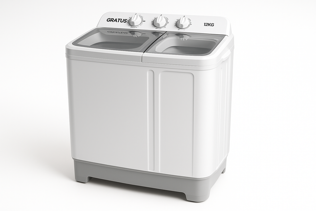 GRATUS WASHING MACHINE TWINTUB 12 KG