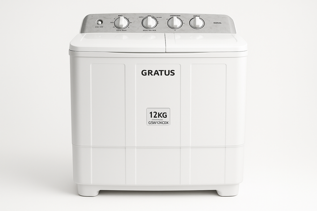 GRATUS Manual Washing Machine 12KG