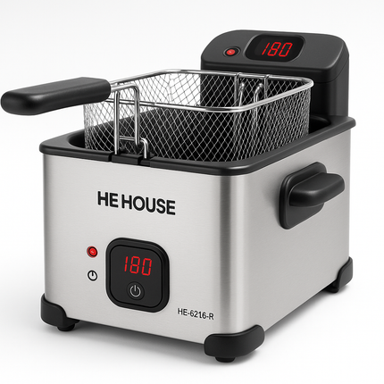 HE HOUSE Deep Fryer HE-6218-R Professional Image
