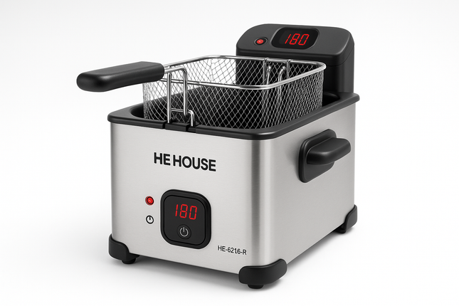 HE HOUSE Deep Fryer HE-6218-R Professional Image