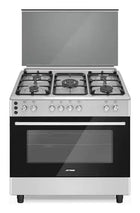 Aftron 90cm Professional Gas Cooking Range - Stainless Steel Kitchen Cooker