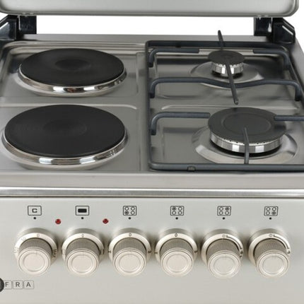 AFRA Free Standing Cooking Range, 50x50, 2 Gas Burners & 2 Electric Burners
