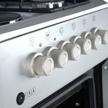 AFRA Free Standing Cooking Range, 50x50, 2 Gas Burners & 2 Electric Burners