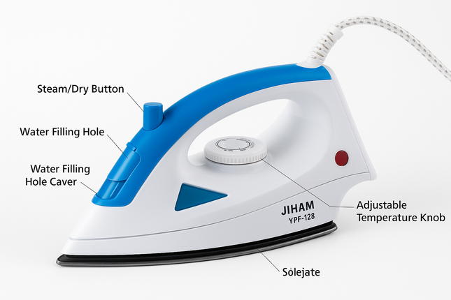 JIHAM Steam Iron YPF-128
