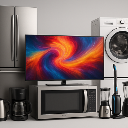 MEGA ELECTRONICS BUNDLE with Fridge, TV and Washing Machine